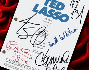 TED, LASSO Signed Pilot Script, Autographed, Screenplay, Birthday Gift, Movie Lovers Gifts, Movie Props, AFC, Richmond, Ted, Lasso, Merch