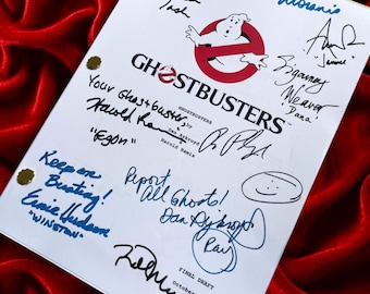GHOST, BUSTERS Movie Script, Prop, Present, Birthday Gift, Movie Gift, Film Script, Film Present, Movies, Cinema, Printed Replicas