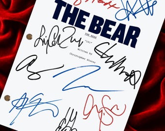 THE, BEAR Signed Pilot TV Script, Screenplay, Signatures, Unique, Birthday Gift, Movie Lovers Gifts, Props, Beef, Carmy, Every Second Counts