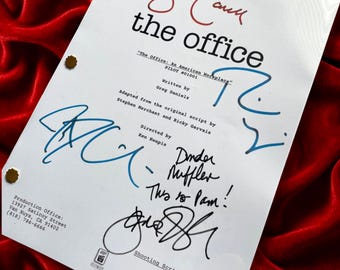 The Office US, Programa de TV, Guion piloto, Guion, Firmas, Autógrafo, Reimpresión, Regalo de cumpleaños, Regalos para cinéfilos, Guion de TV, Accesorios de cine