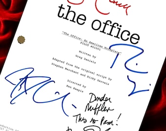 Office, Signed, TV Show, Pilot Script, Screenplay, Autograph, Reprint, Birthday Gift, Movie Lovers Gifts, The Office, TV Script, Movie Props