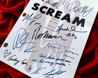 SCREAM Movie Script, Birthday Gift, Movie Gift, Film Script, Screenplay, Autographs, Printed Replicas