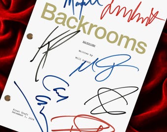 BACKROOMS, Signed Movie Script, Screenplay, Unique, Birthday Gift, Movie Lovers Gifts, Movie Props, SCP, Kane Pixels, Liminal Space