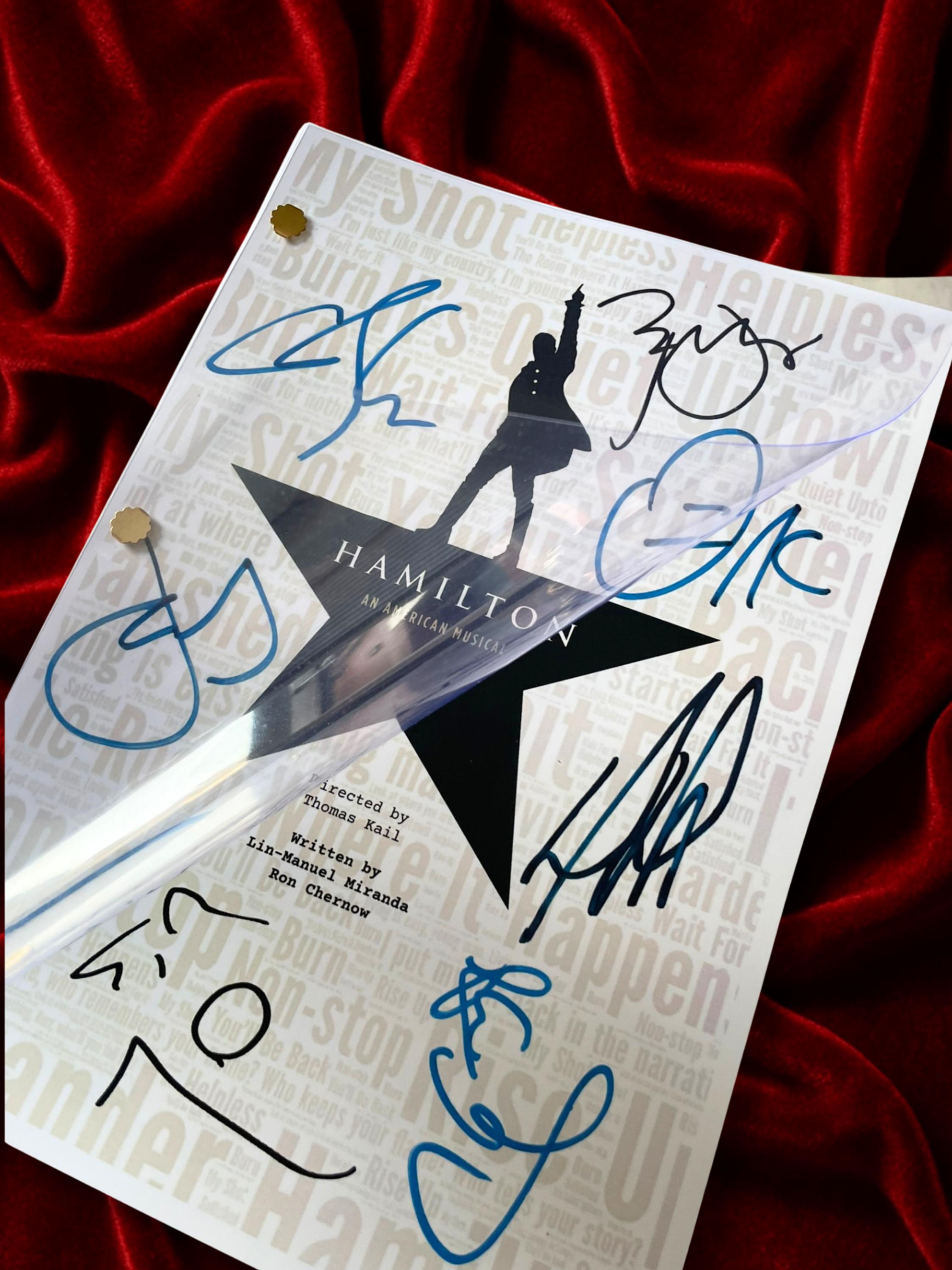 Signed Hamilton Script Hamilton, Musical, Signed, Movie Script, Birthday Gift, Movie Lovers ...
