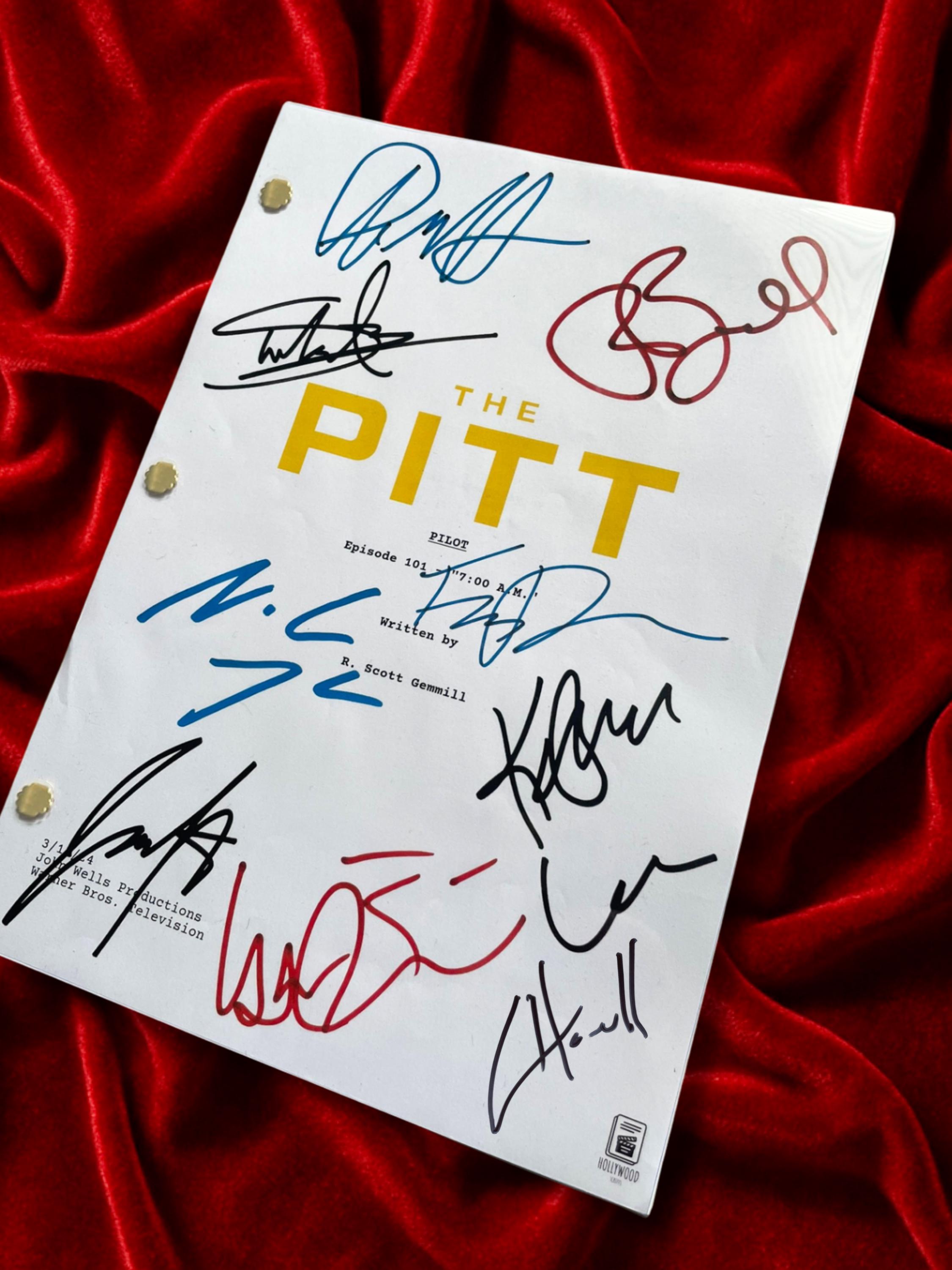 Script Presents The Pitt TV Show, Pilot Script, Screenplay, Noah Wyle, Signatures ...