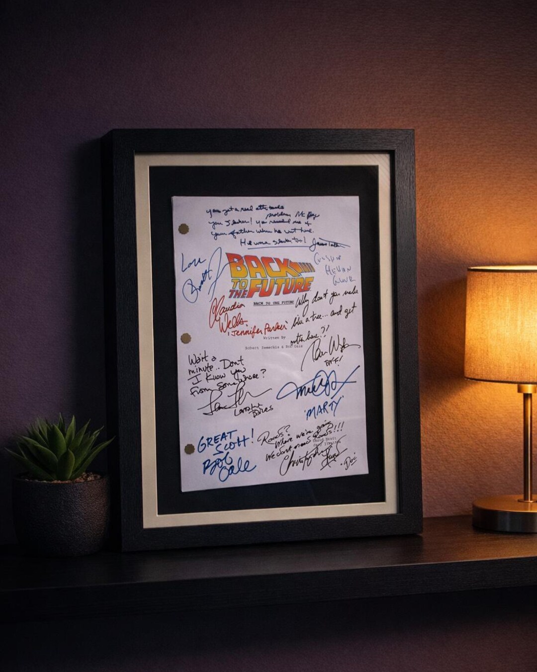 Wallie Script Back, Future, Signed Movie Script, Wall Art, Birthday Gift, Movie ...