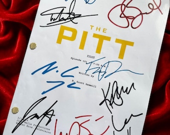 The Pitt TV Show, Pilot Script, Screenplay, Noah Wyle, Signatures, Autograph, Birthday Gift, Movie Lovers Gifts, TV Script, Movie Props