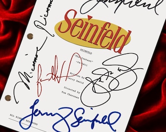 Seinfeld, Signed Script, The Contest, Screenplay, Autograph, Birthday Gift, Movie Lovers Gifts, TV Script, Movie Props, Curb Your Enthusiasm