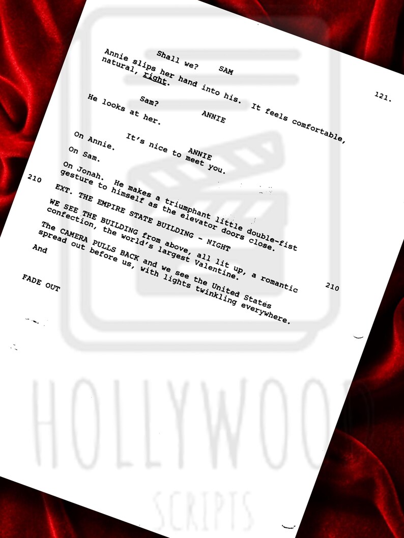 Script Presents Sleepless, in Seattle, Movie Script, Screenplay, Birthday Gift, Movie ...