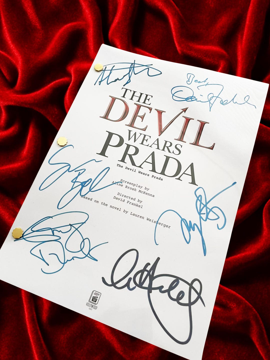 Script Presents Devil, Wears Prada Signed Movie Script, Screenplay, Birthday Gift ...