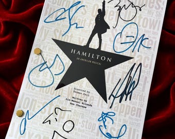Hamilton Musical, Hamilton Merchandise, Movie Script, Birthday Gift, Movie Lovers Gifts, Musical, Lin Manuel Miranda, Autograph, Memorabilia