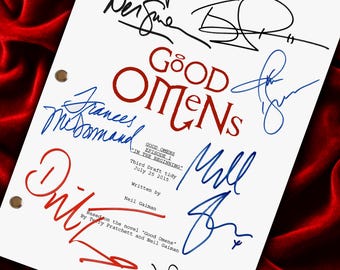 GOOD, OMENS Signed TV Pilot Script, Screenplay, Birthday Gift, Movie Lovers Gifts, Horror Movie Gifts, Movie Props, Corpse, Bride