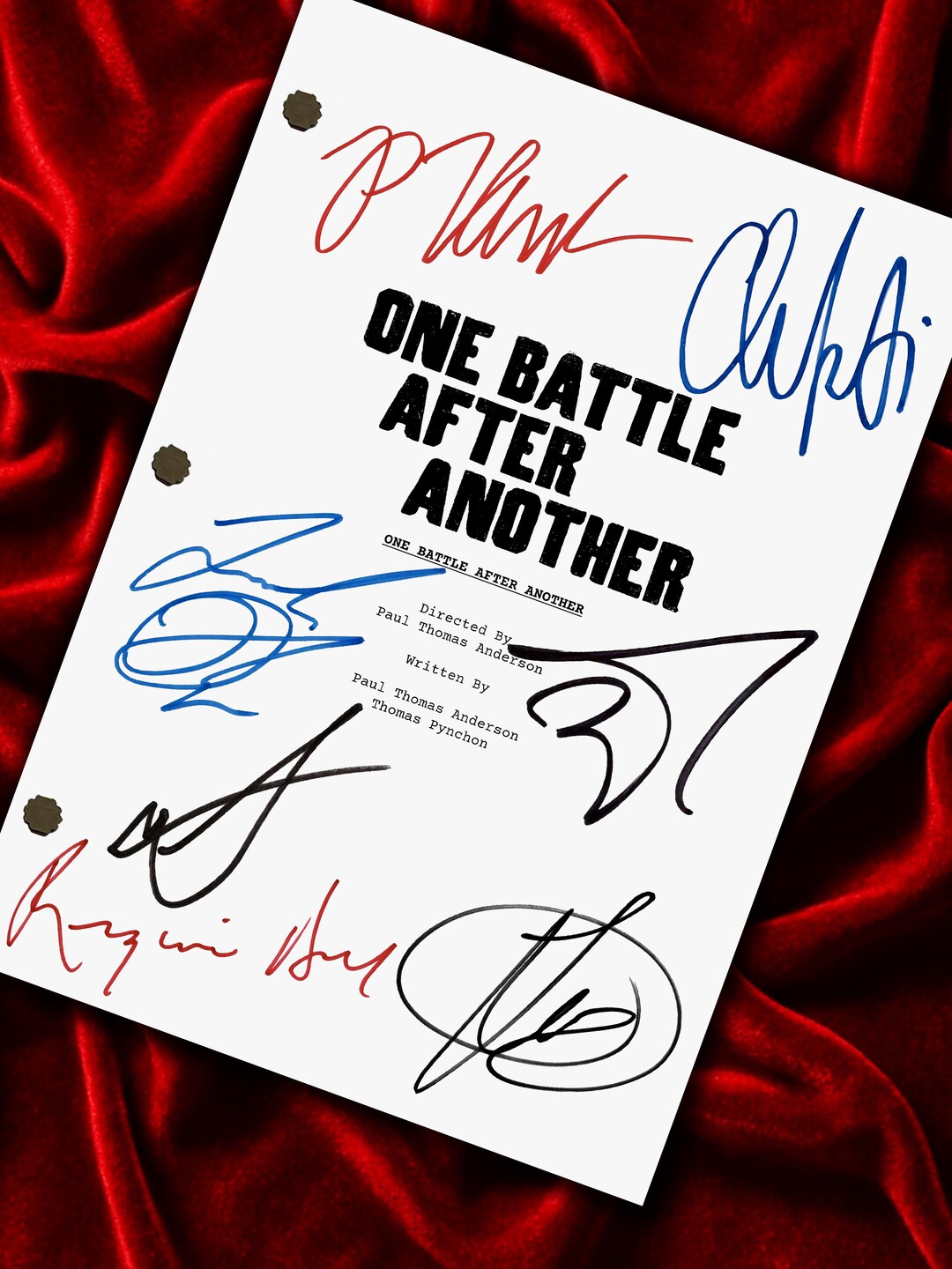 One, Battle After Another, Signed, Movie Script, Screenplay, Birthday ...