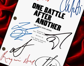 One, Battle After Another, Signed, Movie Script, Screenplay, Birthday Gift, Movie Lovers Gifts, Autograph, Movie Memorabilia, Present, OBAA
