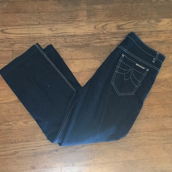 Vintage 80s N’est Ce Pas dark denim straight leg 3