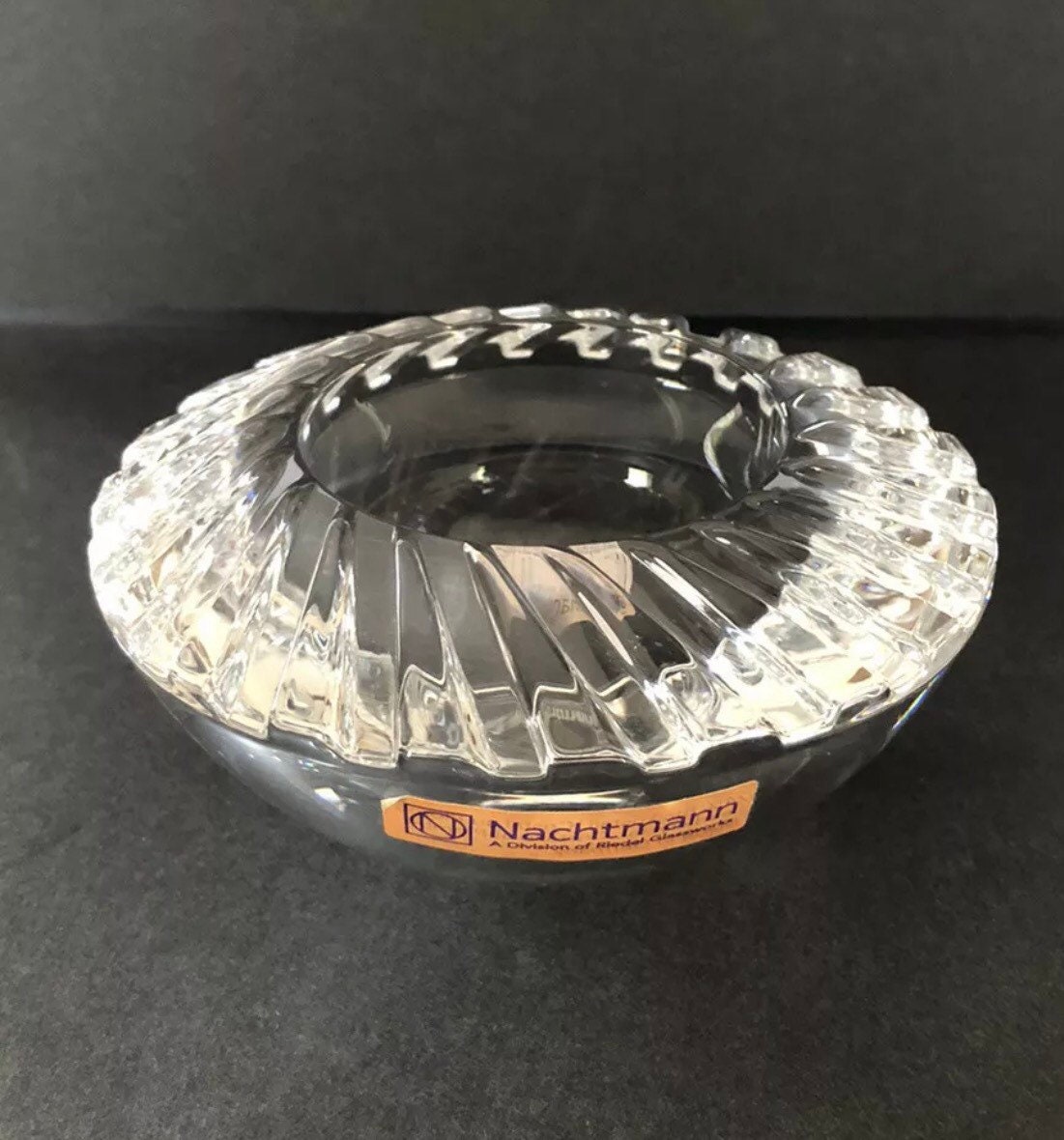 Nachtmann Riedel Glassworks Soporte de vela de vidrio pesado Etsy