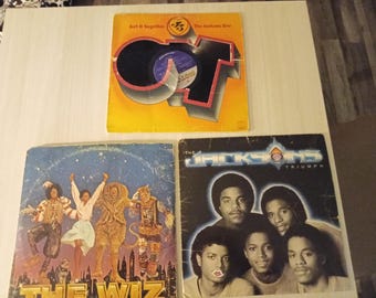 Jackson  vinyl record album lot