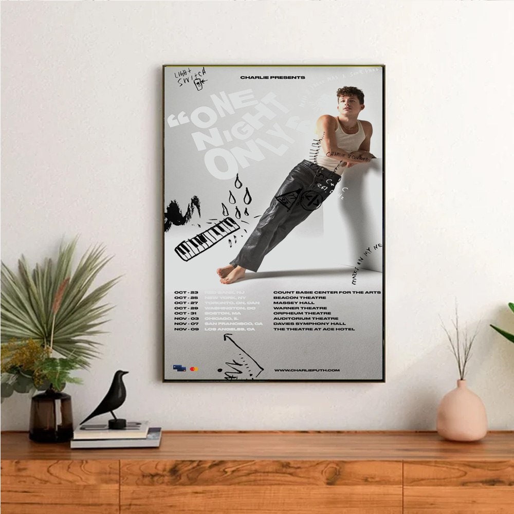 Discover 2022 One Night Only Tour Charlie Puth Poster