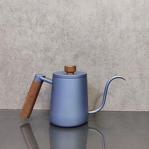 Pink Stainless Steel Pour-Over Kettle | Gooseneck Coffee Maker with Lid