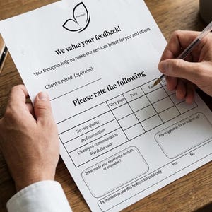 Customer Feedback Loop Template | Client Review Collection System (Digital Download)