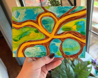 Mother Nature - Abstract Expressionist Natural Painting