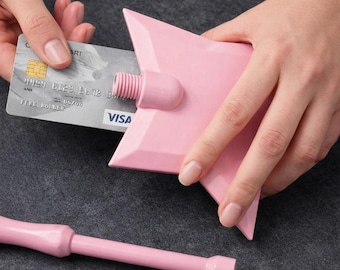 Varita mágica ajustable impresa en 3D – Tarjetero con forma de estrella para pagos sin contacto