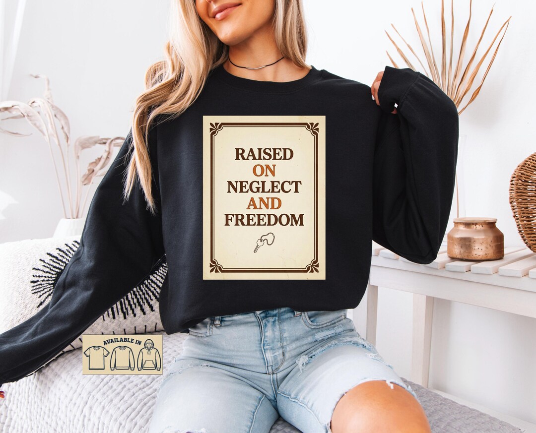Raised Neglect Freedom Shirt | Gen X Nostalgia Tee | 70s Yearbook ...