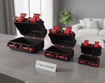 Caja de seguridad modular STL: caja de almacenamiento segura de 3 tamaños