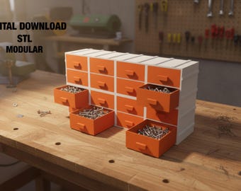 Organizador modular de mini cajones STL