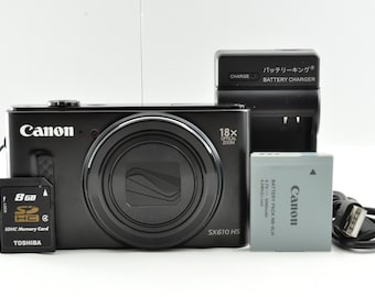Vintage Canon Powershot SX610HS Digital Camera: 20.2 MP, 18x Zoom