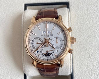 Patek Philippe Grand Complications Perpetual Chronograph Hand Wind Grey Dial Men's Watch