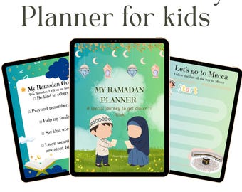 Ramadan Planner for Kids  | Islamic Kids journal |(Printable Download)