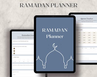 Ramadan Planner 2026 | Islamic Journal, Quran & Habit Tracker (Digital Download)