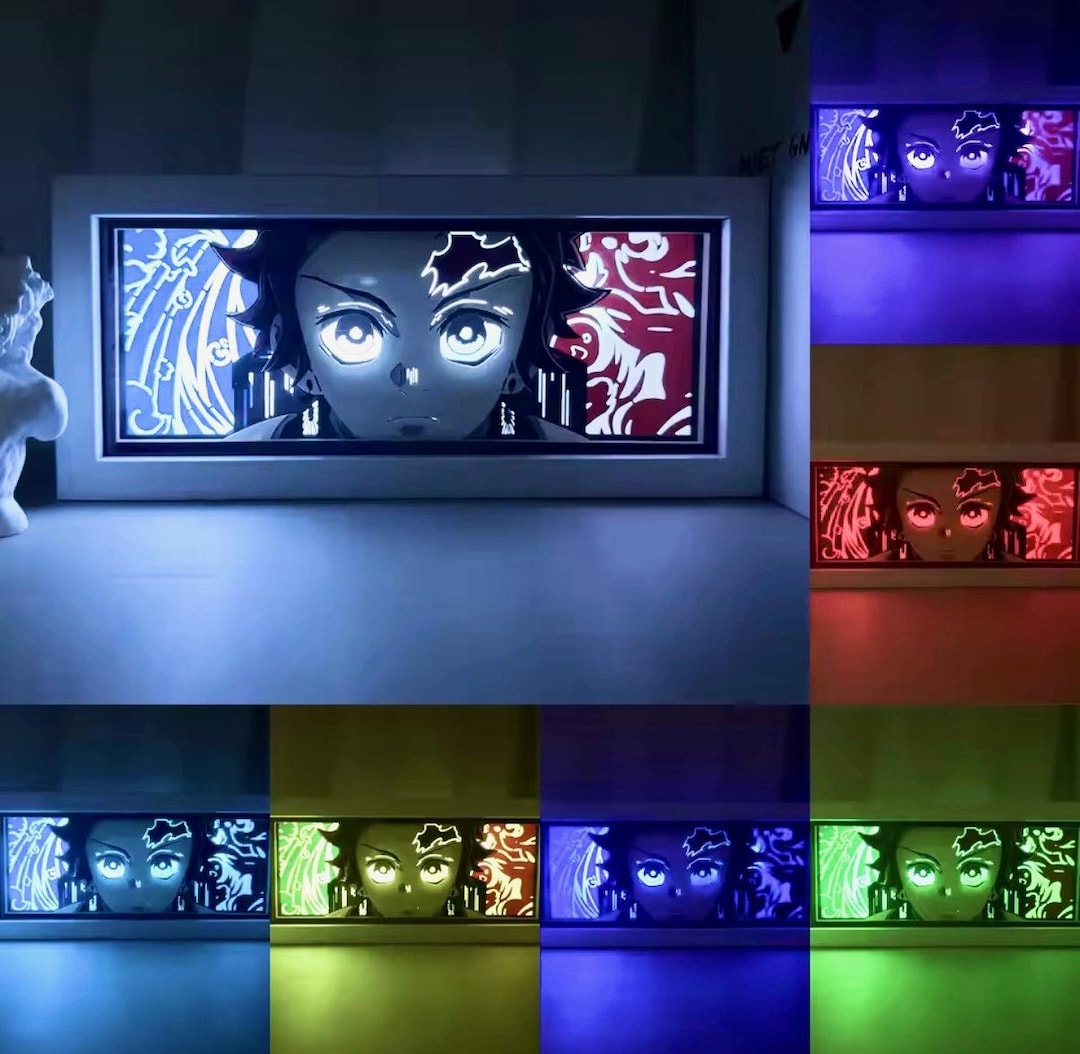 Anime Style LED Light Boxes - Manga Gift Night Light - Etsy