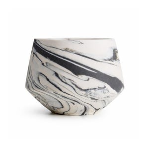 Taza de cerámica Nerikomi hecha a mano, taza de café de arcilla jaspeada, cerámica coreana