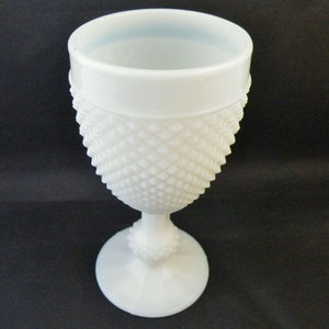 French goblet opaline milk wine glass Portieux Vallerysthal .