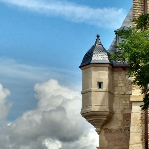 ヴィンテージのフランス製ジャカード織りのタペストリーパネル