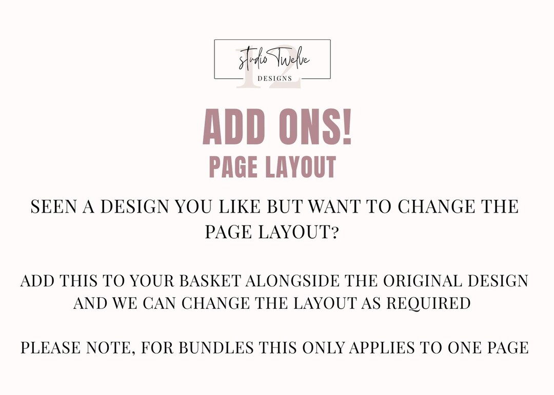 Wedding Invitation Add on | Page Layout Change | Additional Changes - Etsy