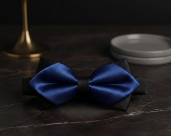 Papillon classico solido per uomini e ragazzi per matrimoni, feste, balli di fine anno