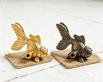 Maniglia per cassetto a forma di pesce realizzata a mano – Pomello per mobile vintage, Maniglie per mobili a forma di animali, Decorazione per la casa