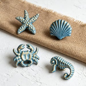 Iron Art Retro Ocean Style skåpdörrhandtag, skåpknopp, lådhandtag, möbeldekor