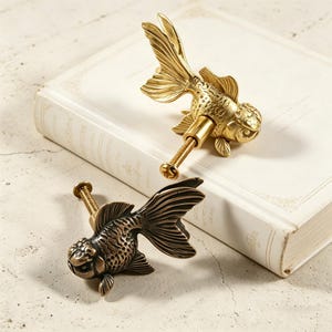 Animals Cabinet Handles,Handmade Fish Drawer Pull – Vintage Cabinet Knob,Home Decor