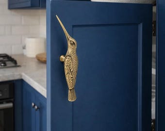 ハンドメイドブロンズバード引き出し取っ手 - ヴィンテージキャビネットノブ