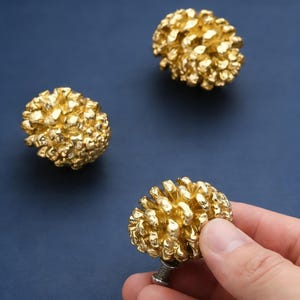 Tirador de cajón con forma de estrella de cristal de latón, herraje para gabinete hecho a mano