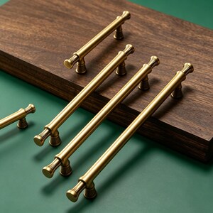 Luxury Brass Cabinet Pulls, Vintage Gold Drawer Handles, Antique Brass Wardrobe Knobs, French Retro Kitchen Cupboard Hardware
