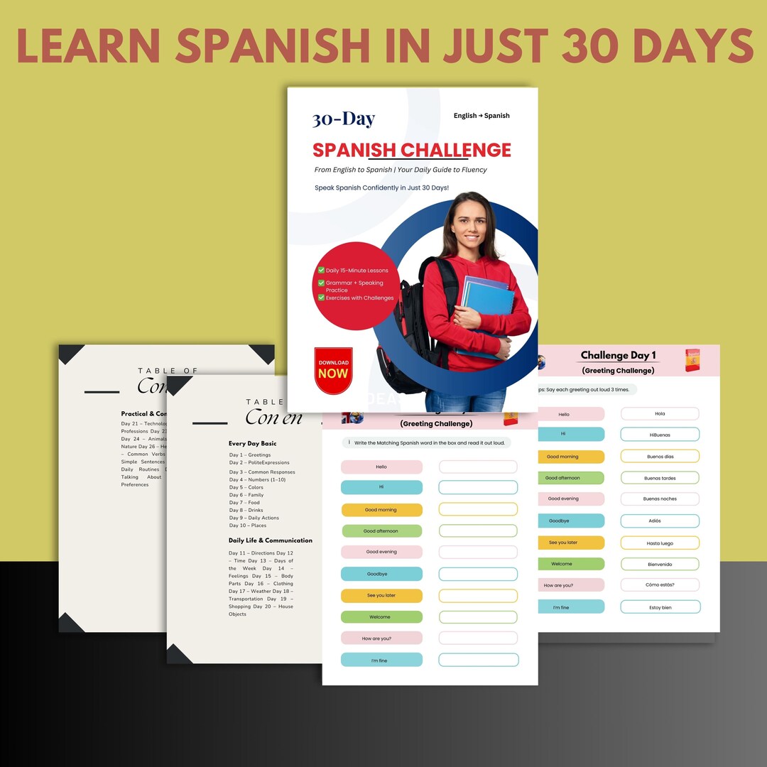 Spanish Learning Course for Beginners, Learn Spanish Fast PDF, Spanish ...