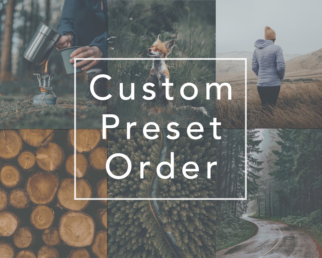 Custom Preset Order Lightroom Mobile and Desktop Presets Etsy