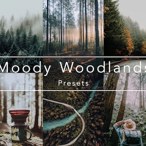 10 Moody Woodlands presets for Lightroom Mobile And desktop presets, Lightroom presets, Instagram Film Mobile, Film presets, moody presets
