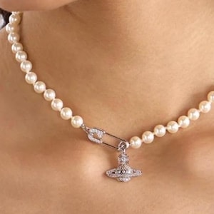 Vivienne Westwood Necklace Y2k - Etsy