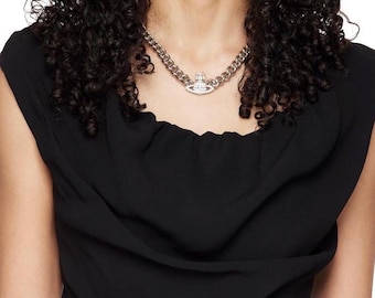 Vivienne Westwood Graziella mini Halsband, Halsband Silberton